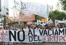 Los y las trabajadores de Tiempo Argentino en lucha