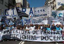 Ctera convoca a un paro nacional y jornada de protesta docente para el miércoles 15 y jueves 16 de marzo